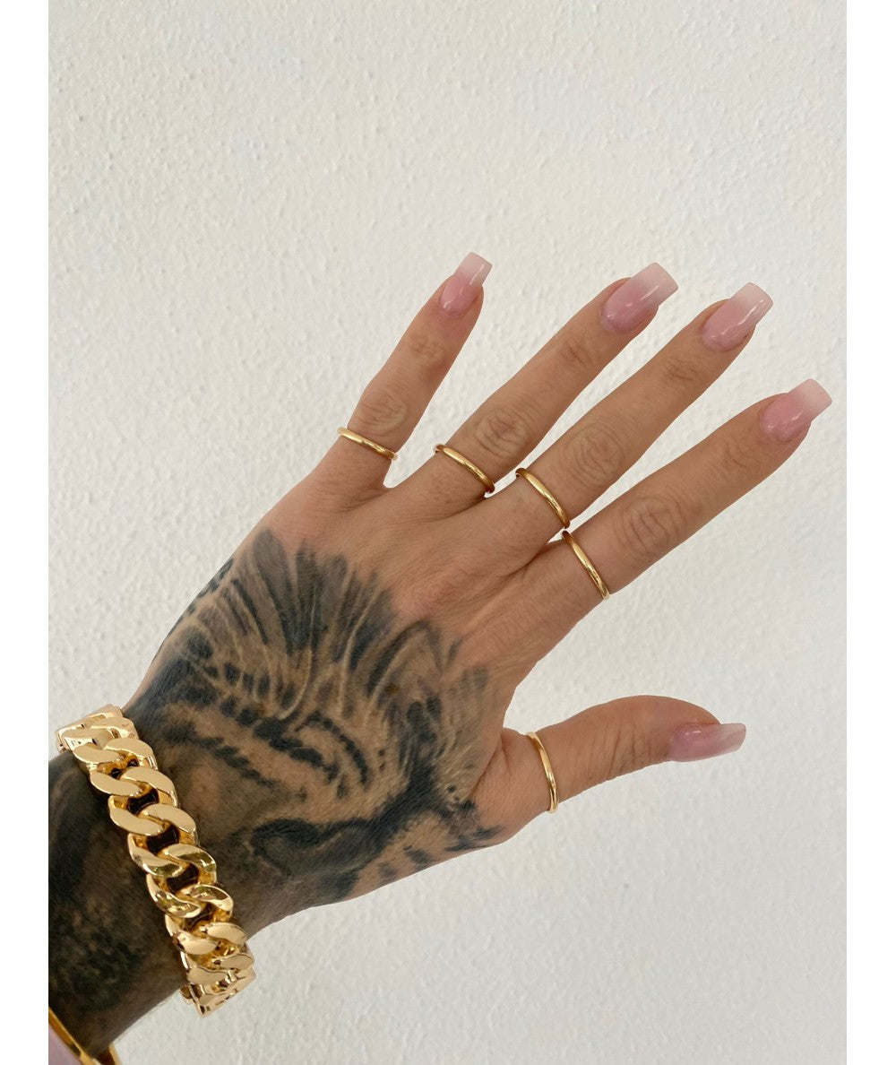 Anelli 5 dita Oro New TG UNICA Oro