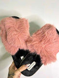 Pantofole Open Peluche Pink