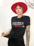 T-shirt Merry Christmas Black